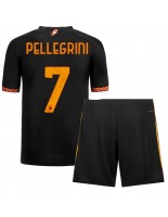 AS Roma Lorenzo Pellegrini #7 Kolmaspaita Lasten 2023-24 Lyhythihainen (+ shortsit)